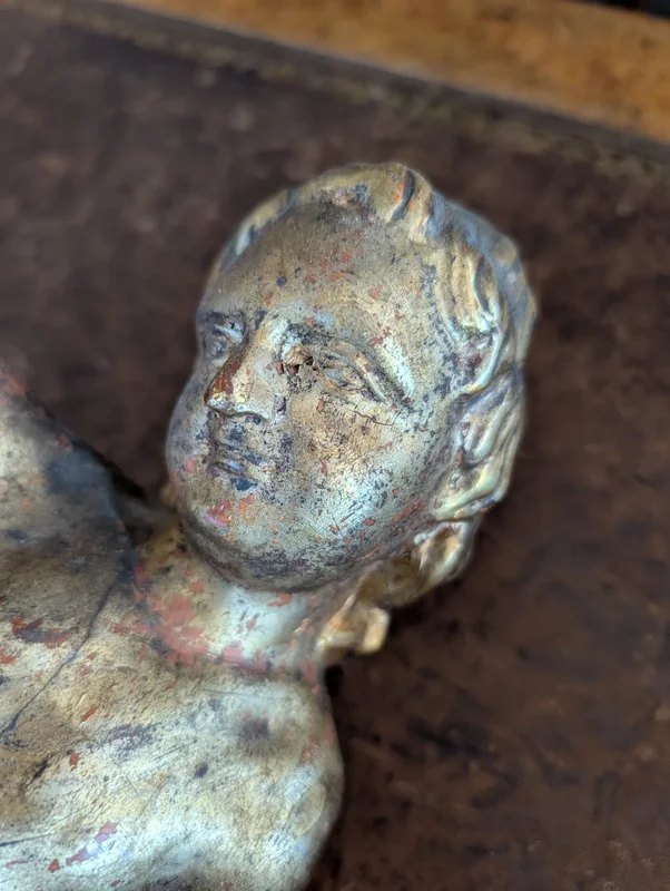 Pair of Gilded Wooden Putti