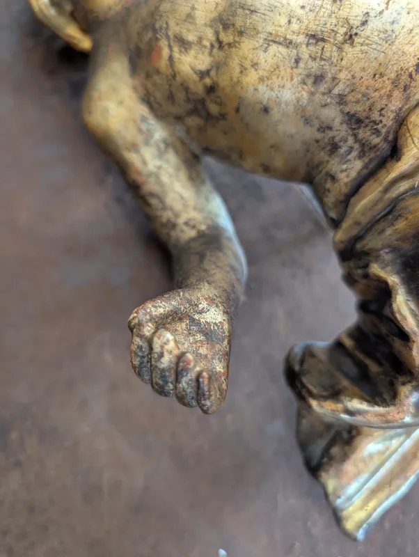 Pair of Gilded Wooden Putti