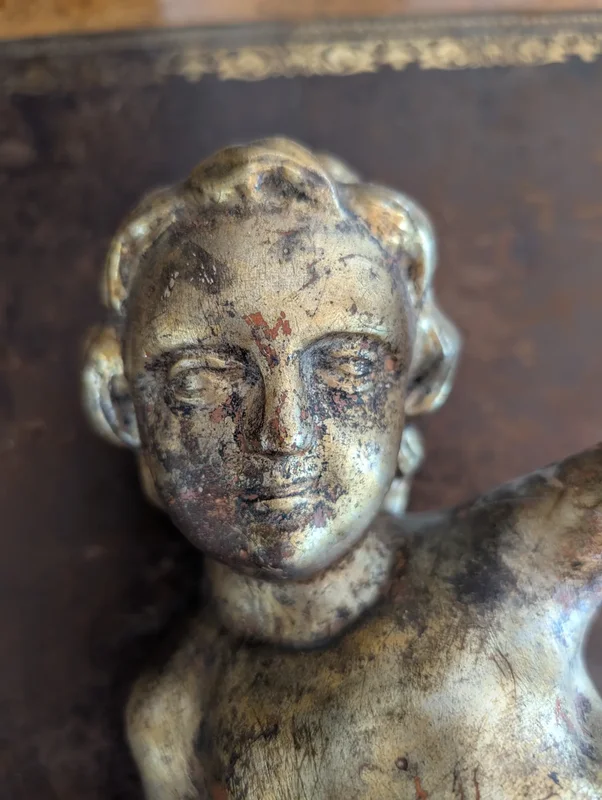 Pair of Gilded Wooden Putti
