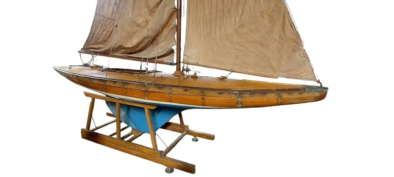 Grande maquette italienne d'un voilier du XIXe siècle