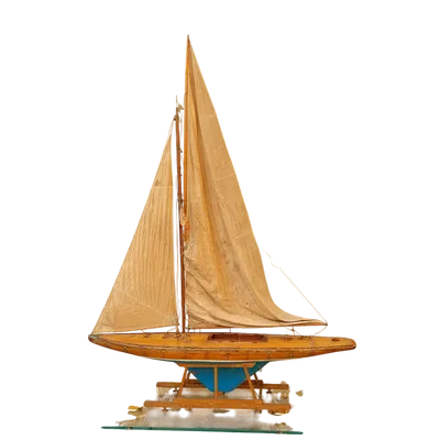 Grande maquette italienne d'un voilier du XIXe siècle