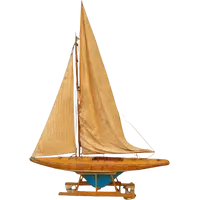 Grande maquette italienne d'un voilier du XIXe siècle
