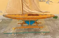 Grande maquette italienne d'un voilier du XIXe siècle