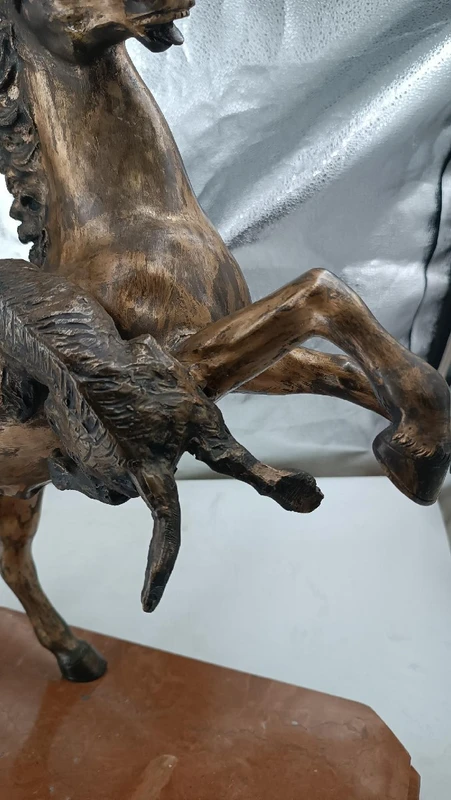 Grande sculpture en bronze représentant un Indien à cheval -Tommaso Campajola (1890 - 1968)