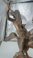 Grande sculpture en bronze représentant un Indien à cheval -Tommaso Campajola (1890 - 1968)