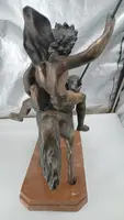 Grande sculpture en bronze représentant un Indien à cheval -Tommaso Campajola (1890 - 1968)