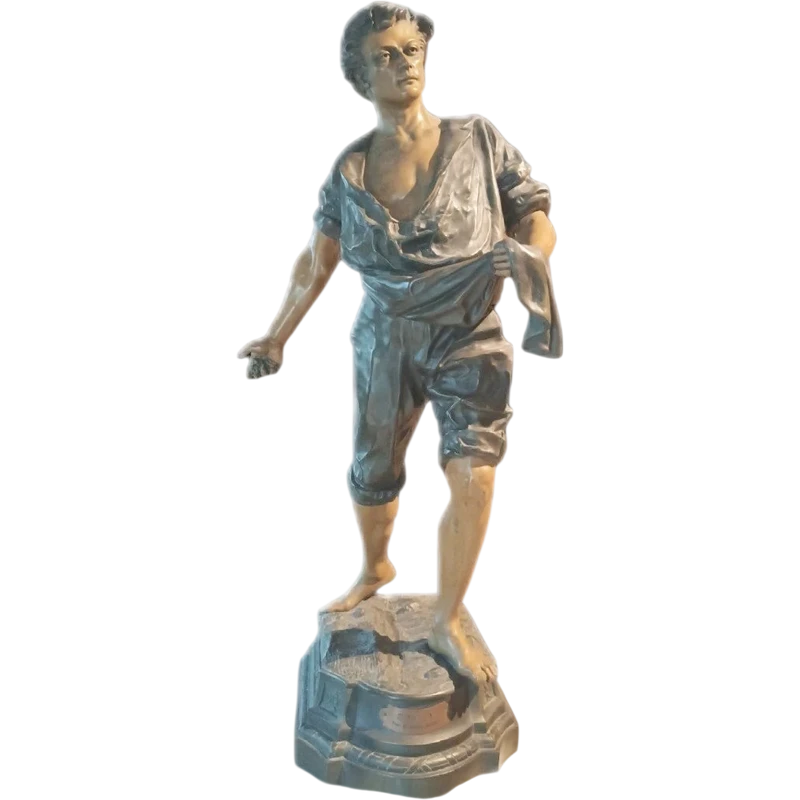 SCULPTURE ALLÉGORIE DE L'AGRICULTURE F.TA F. MILLIOT H.103 CM