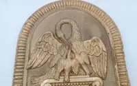 Portail de tabernacle, ciboire, bois doré avec pélican fin du 18e siècle