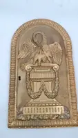Portail de tabernacle, ciboire, bois doré avec pélican fin du 18e siècle