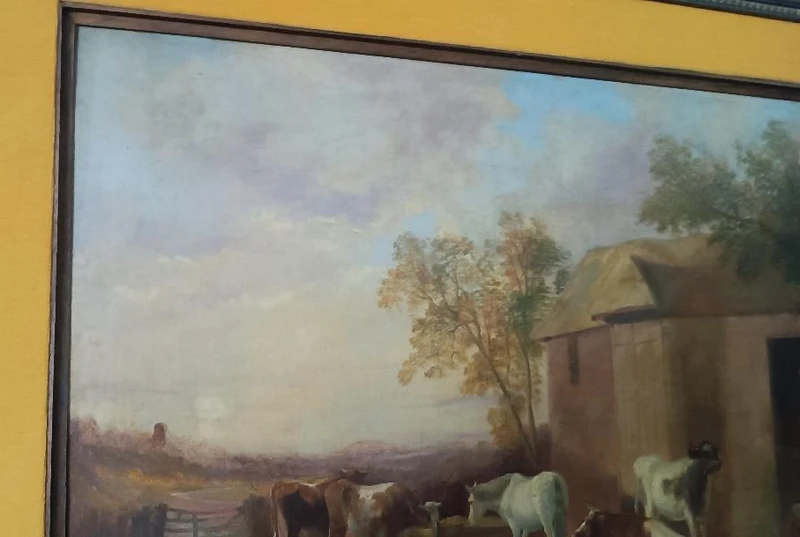 Olio su tela Scuola inglese del XIX secolo
