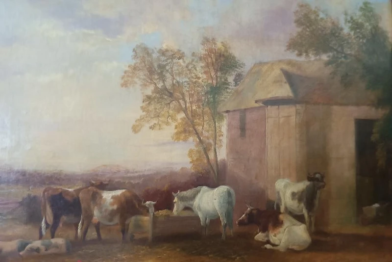 Olio su tela Scuola inglese del XIX secolo