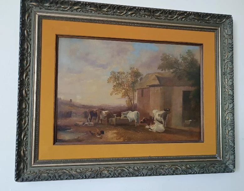 Olio su tela Scuola inglese del XIX secolo
