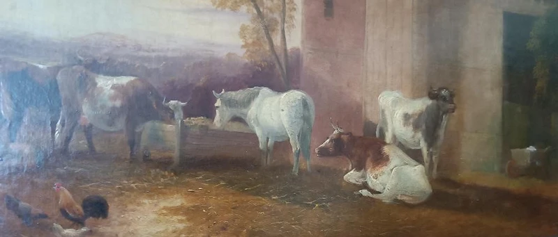 Olio su tela Scuola inglese del XIX secolo