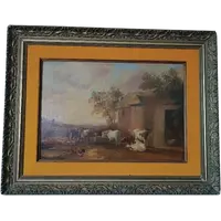 Olio su tela Scuola inglese del XIX secolo