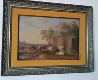 Olio su tela Scuola inglese del XIX secolo