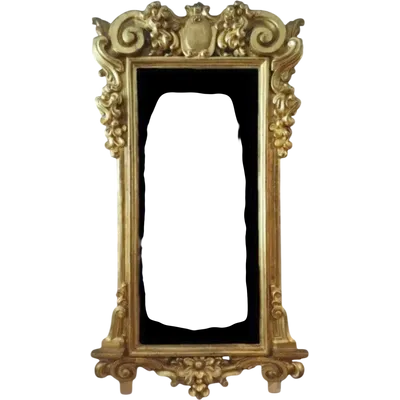 Large gilt wood mirror cabinet second half 18th century Italy