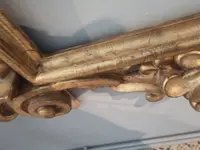 Grand miroir en bois doré deuxième moitié du XVIIIe siècle Italie