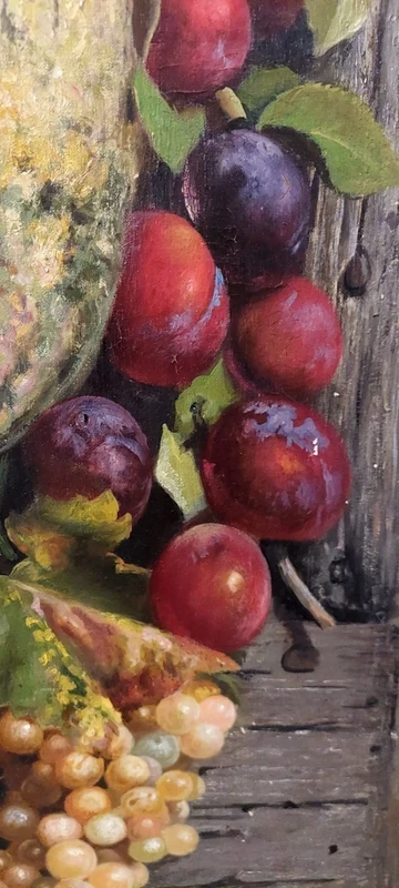 AURELIO ZINGONI FLORENCE 1853-1922 , OIL PAINTING ON CANVAS, STILL LIFE