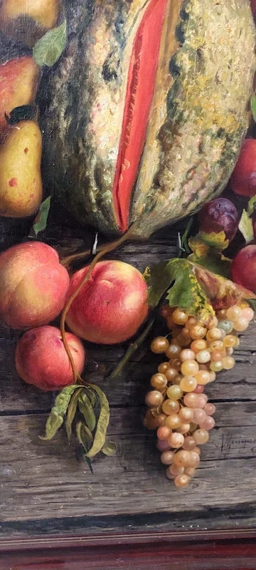 AURELIO ZINGONI FLORENCE 1853-1922 , OIL PAINTING ON CANVAS, STILL LIFE