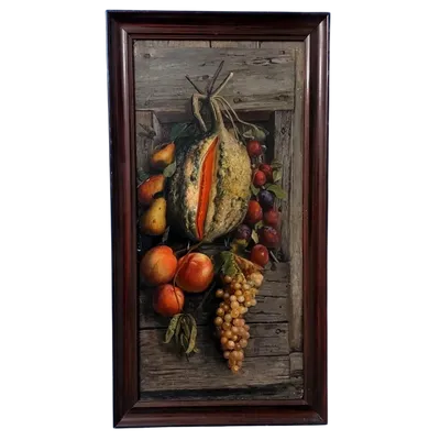 AURELIO ZINGONI FLORENCE 1853-1922 , OIL PAINTING ON CANVAS, STILL LIFE