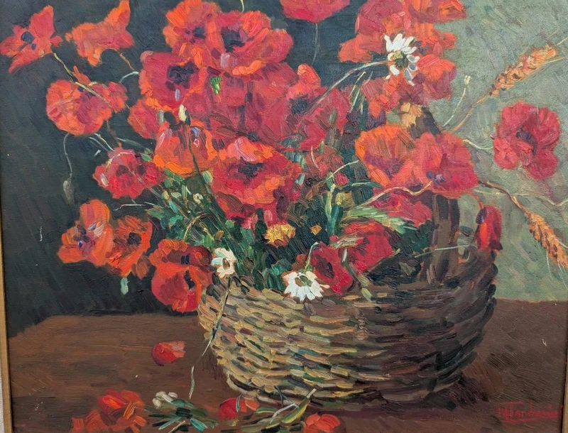 Mario Tamburini (1914-1989) - Still Life To Poppies, 1968