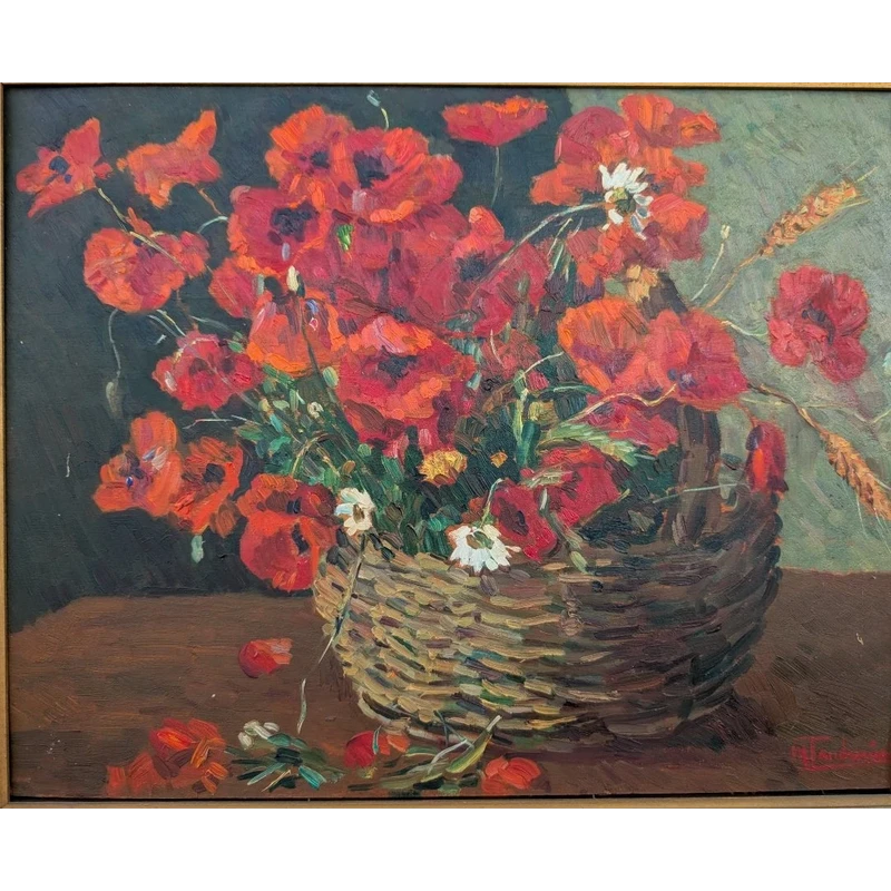 Mario Tamburini (1914-1989) - Still Life To Poppies, 1968
