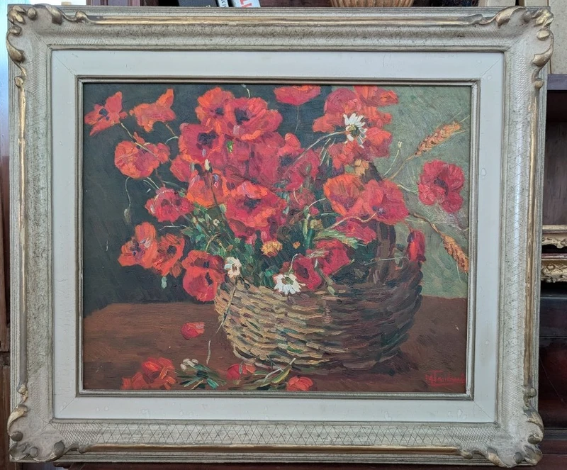 Mario Tamburini (1914-1989) - Still Life To Poppies, 1968