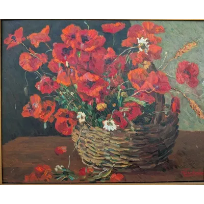 Mario Tamburini (1914-1989) - Still Life To Poppies, 1968