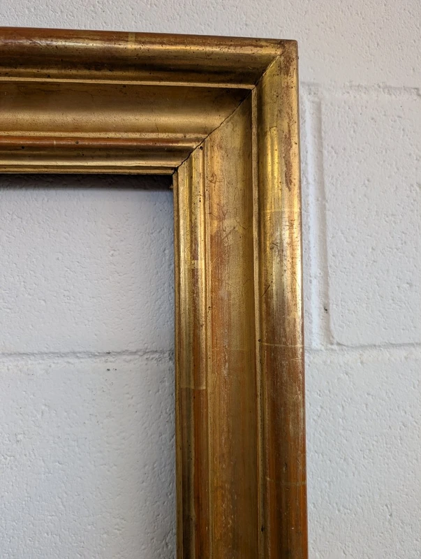 Cornice Italiana In Legno Dorato Seconda Metà Del Settecento