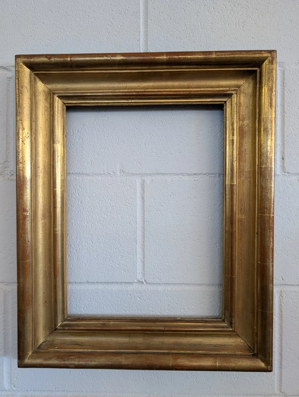 Cornice Italiana In Legno Dorato Seconda Metà Del Settecento