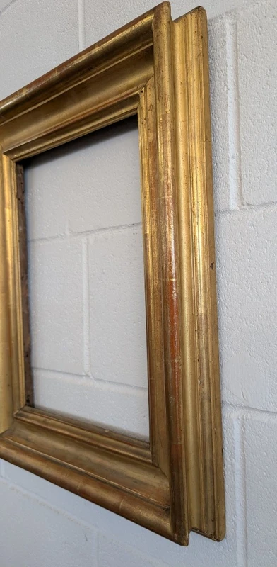 Cornice Italiana In Legno Dorato Seconda Metà Del Settecento