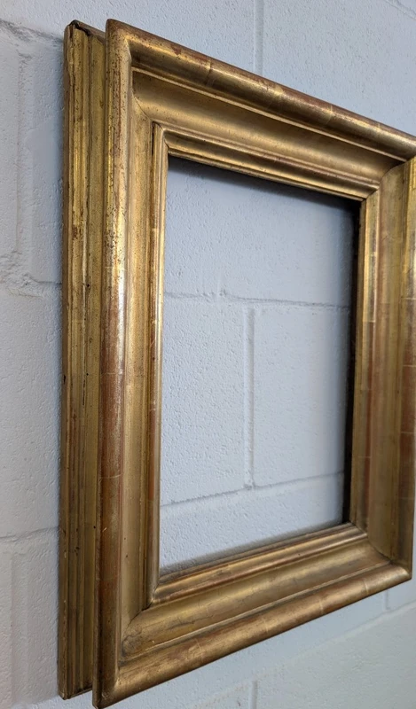 Cornice Italiana In Legno Dorato Seconda Metà Del Settecento