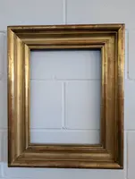 Cornice Italiana In Legno Dorato Seconda Metà Del Settecento