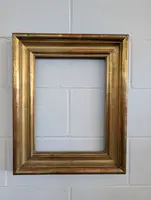 Cornice Italiana In Legno Dorato Seconda Metà Del Settecento