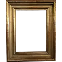 Cornice Italiana In Legno Dorato Seconda Metà Del Settecento