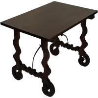 Walnut fratino table. Spain 17th century