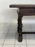 Bolognese walnut spool table . 17th century