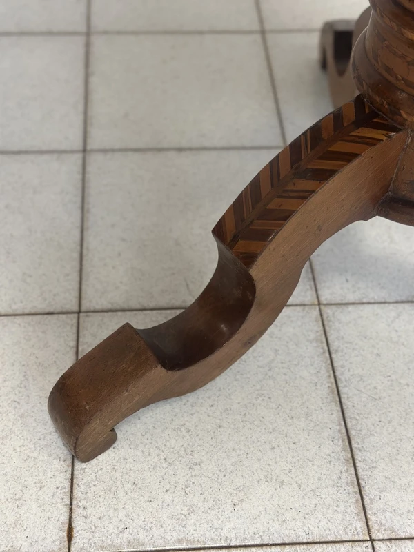 Inlaid table . Rolo mid 19th century