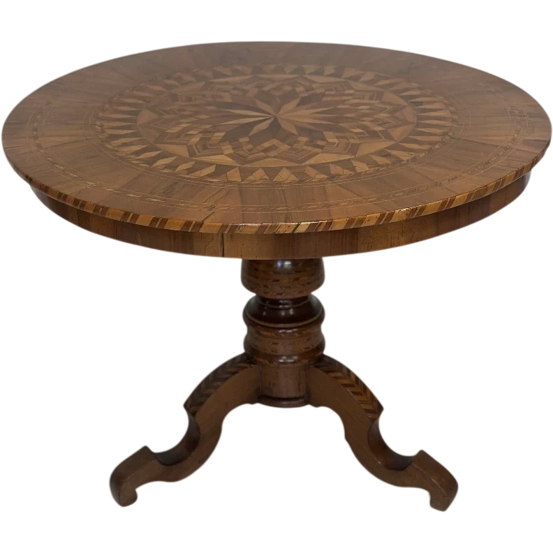 Inlaid table . Rolo mid 19th century