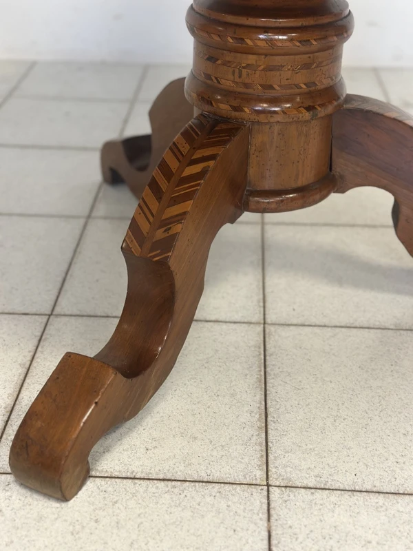 Inlaid table . Rolo mid 19th century