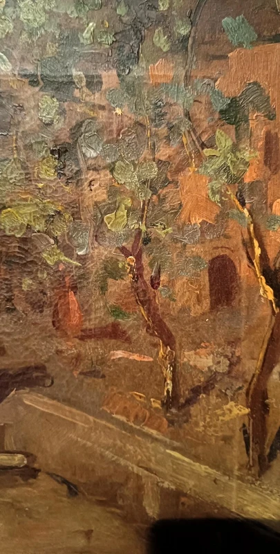 Oil painting on canvas Sallvatore Balsamo ( Naples 1894-1922 ) -