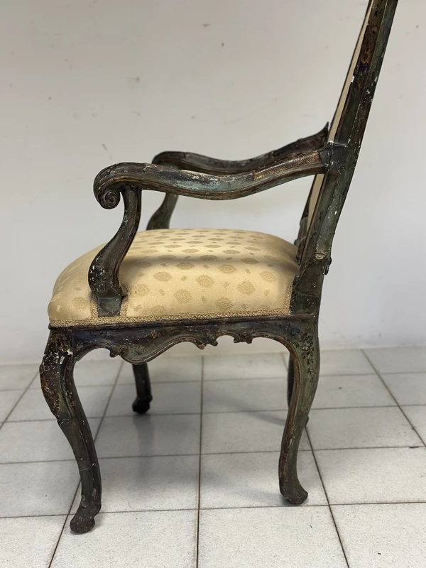 Poltrona Luigi XV Venezia prima metà XVIII secolo
