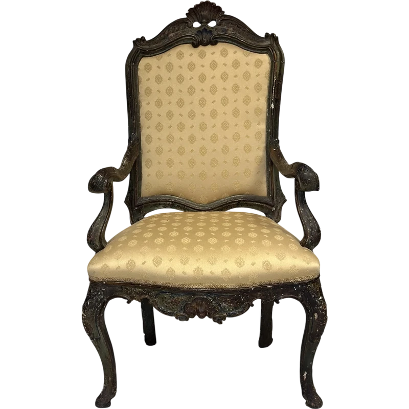Poltrona Luigi XV Venezia prima metà XVIII secolo