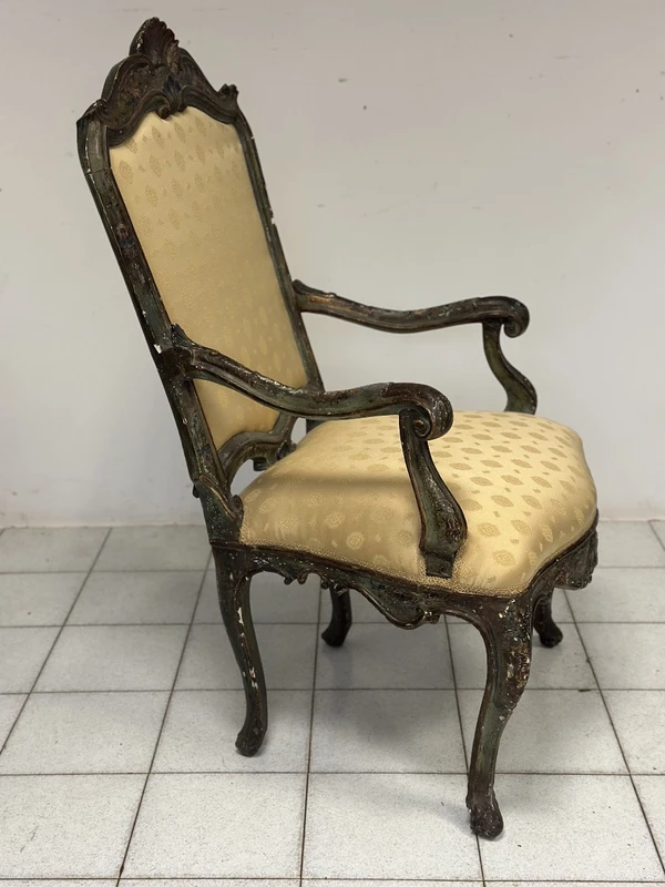 Poltrona Luigi XV Venezia prima metà XVIII secolo