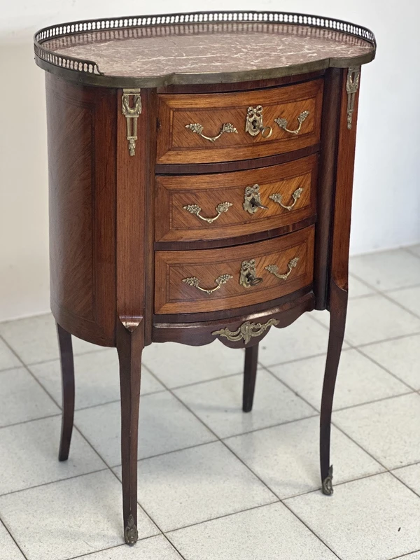 Meuble à haricots de centre de table . Napoléon III fin 19ème siècle restauré