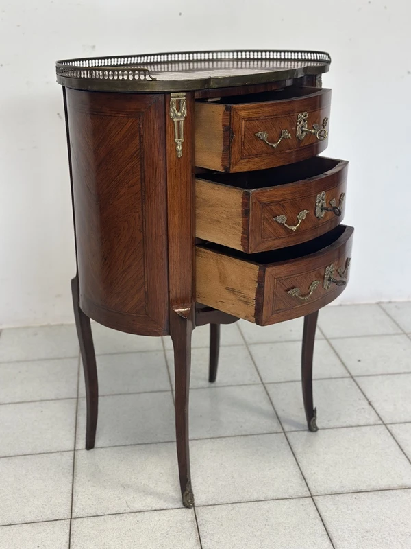 Meuble à haricots de centre de table . Napoléon III fin 19ème siècle restauré