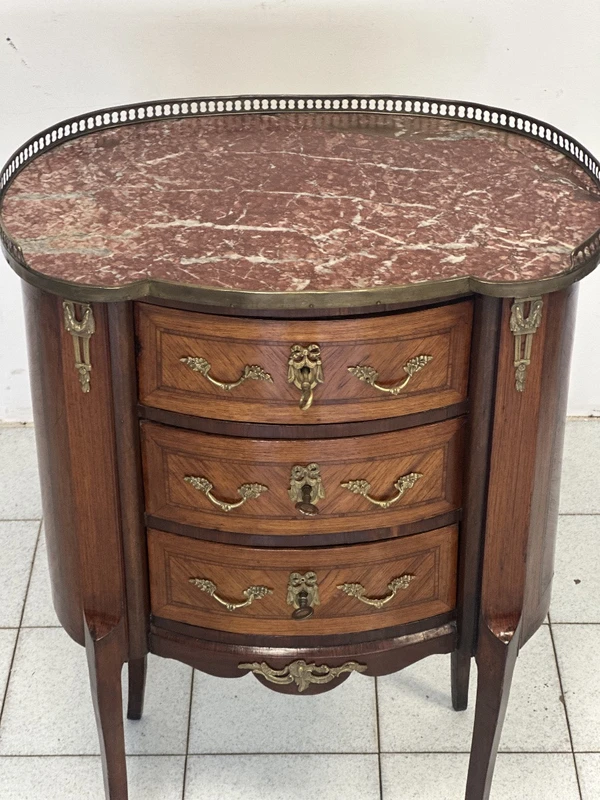 Meuble à haricots de centre de table . Napoléon III fin 19ème siècle restauré