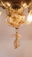 Lustre en verre de Murano. Barovier & Toso Début du 20e siècle. 154 x 124.