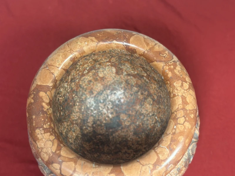 Imperial red marble stoup 19th century