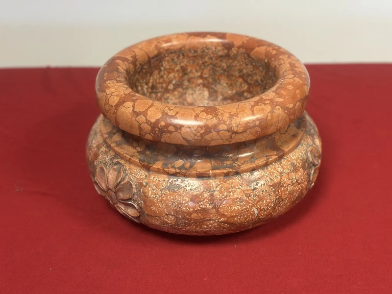 Imperial red marble stoup 19th century
